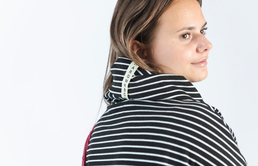 High-neck Pullover BW